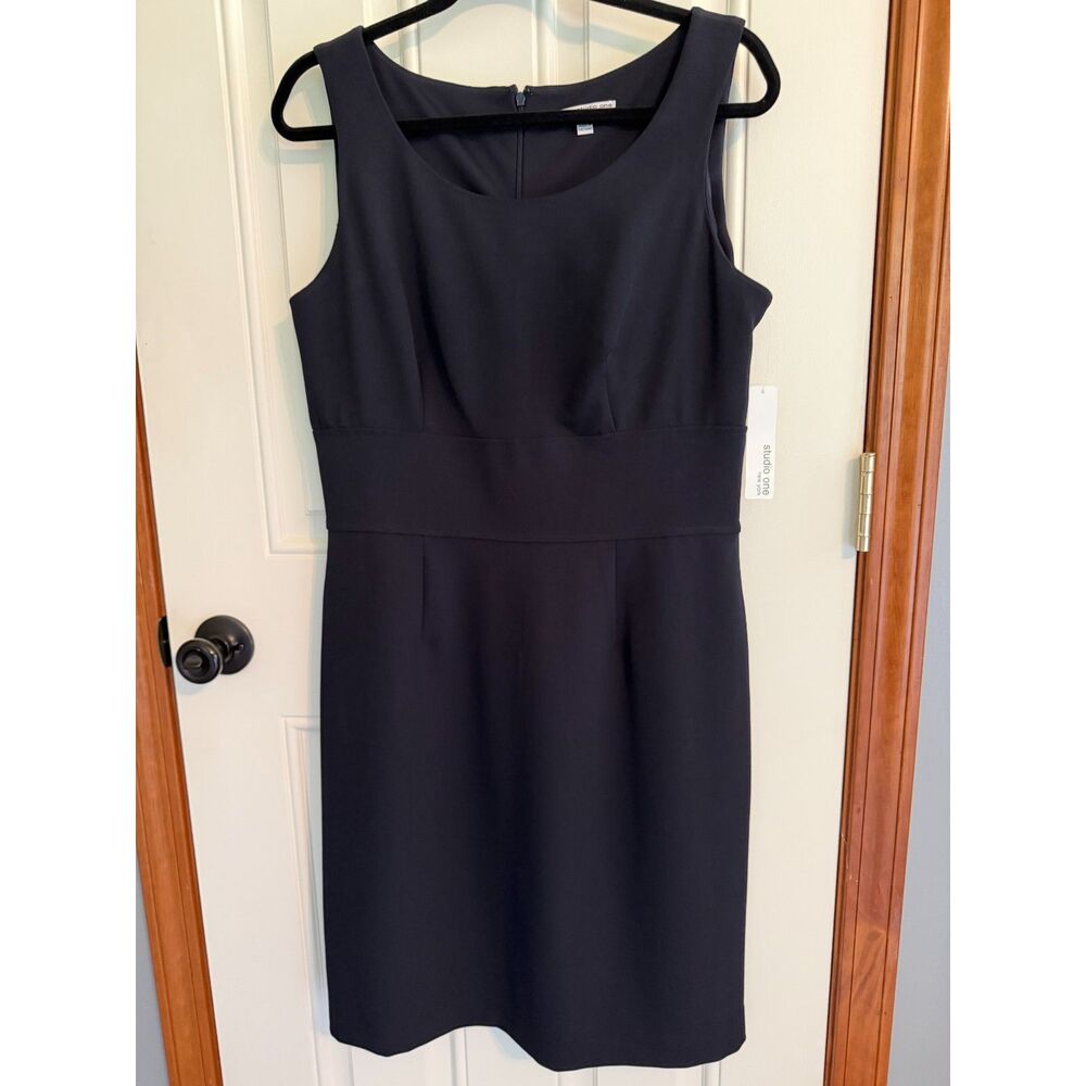 NWT Studio One Woman Navy Dress size 12